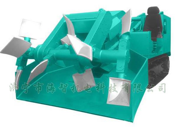 為了提高裝載效率，在取料方面通過滾耙式旋轉(zhuǎn)連續(xù)取料的方式