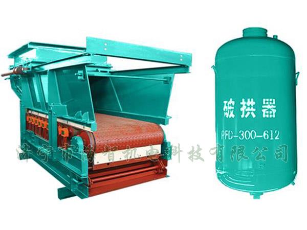 防止在給料機(jī)距離倉口較高的時(shí)候，連接段內(nèi)的物料壓實(shí)粘結(jié)成拱或粘壁